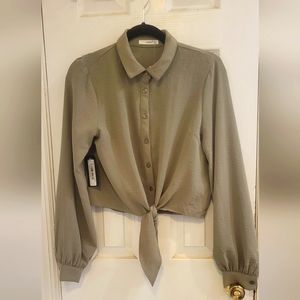 TIMING NWT Button Down Blouse Small